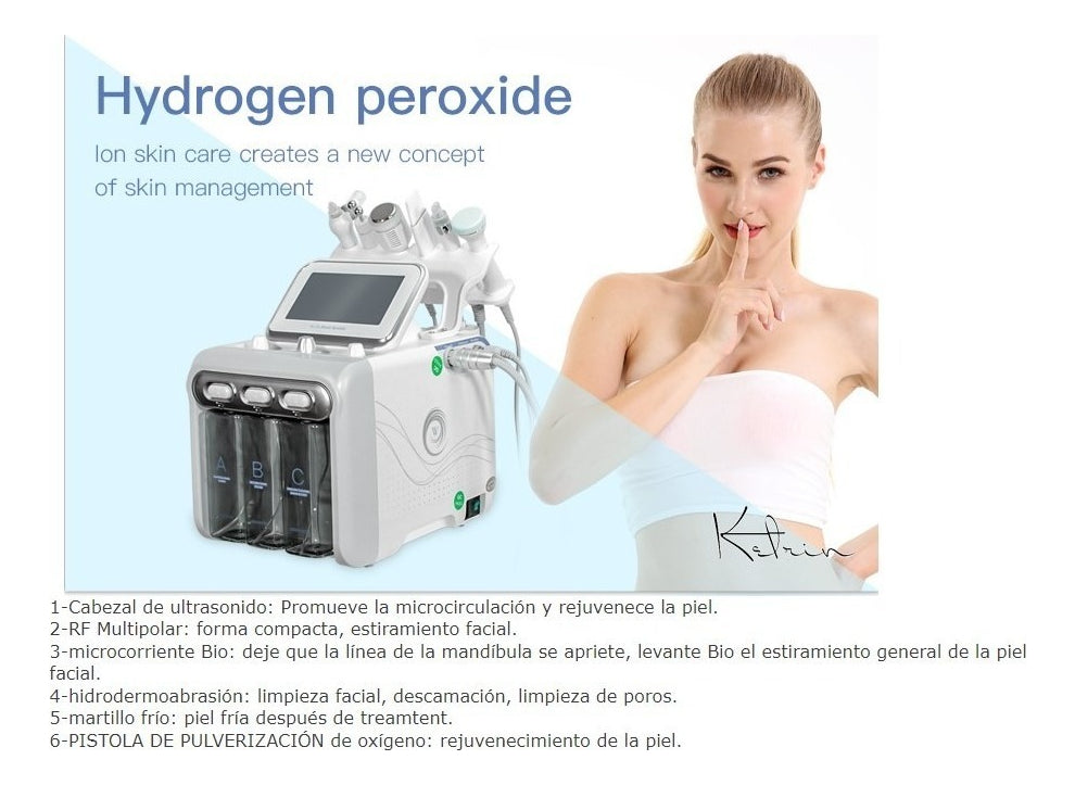 Máquina Hydrofacial 6 En 1 Profesional Dermoabrasión Klinik Mixta