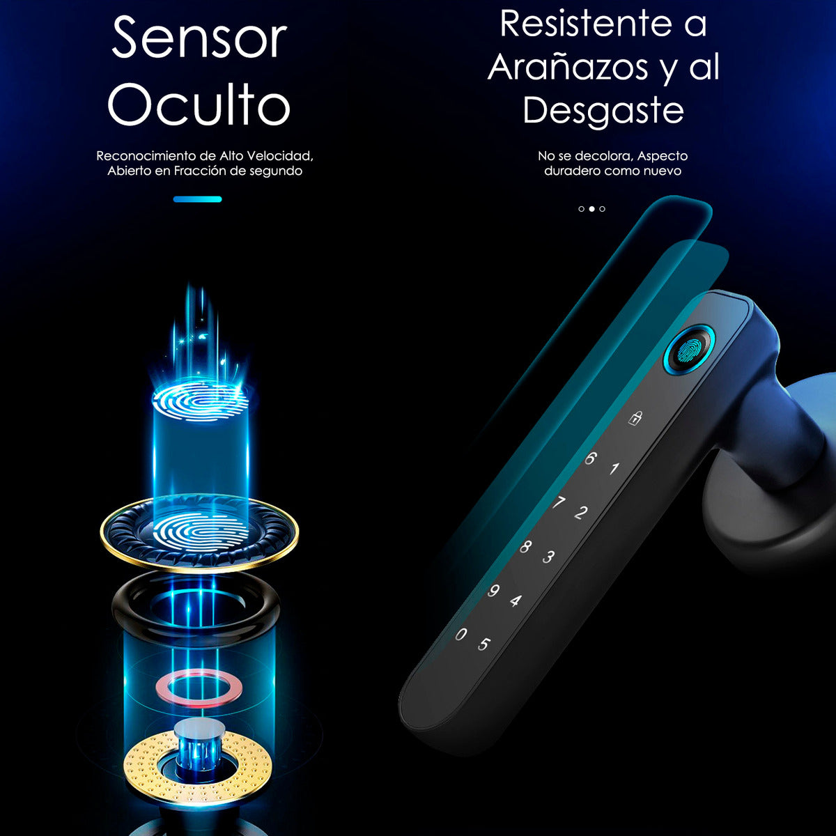 Cerradura Inteligente Wifi Con Huella Codigo Y Llave