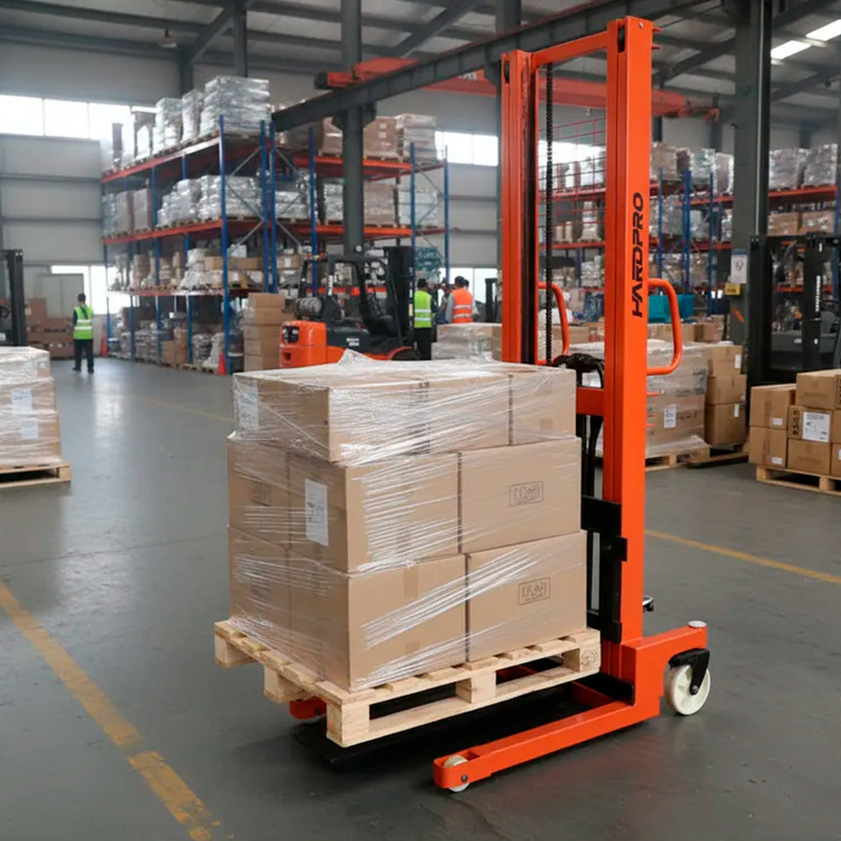 Apilador Hidráulico De Carga Manual Hardpro 1 tonelada 1,6mt