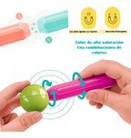 Bloques Magneticos 2 En 1 De Varillas 3d 130pzs Balde