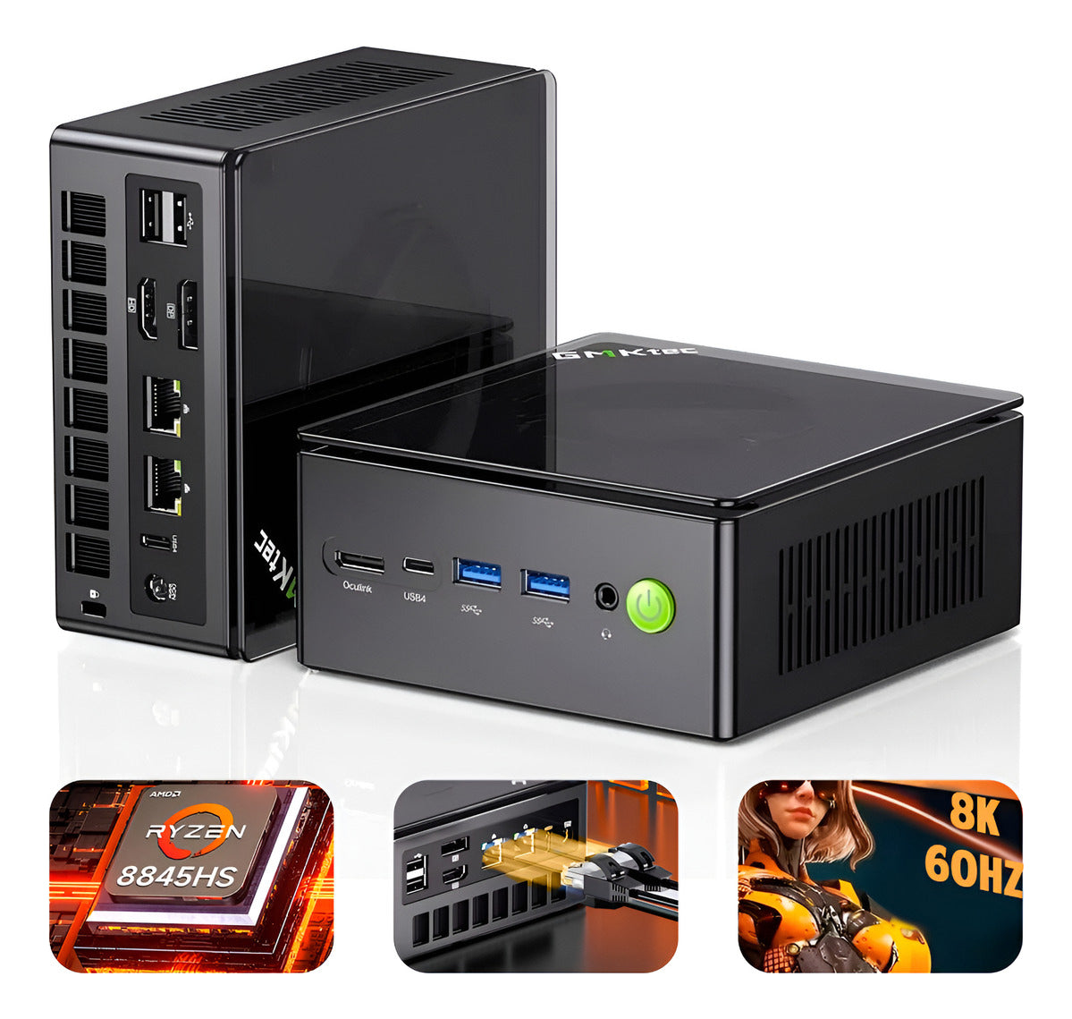 Mini Pc Gmktec K8 Plus Ryzen7 1tb 32gb Dual Lan 8k Ddr5