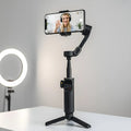 Estabilizador Gimbal De 3 ejes con Barra Extensible y Trípode Smart X2 para Celulares Smartphone