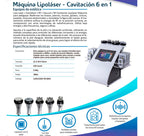 Maquina Cavitacion 6 En 1 Radiofrecuencia + lipolaser + vacuum Ultrasonido