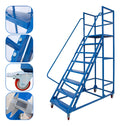 Escalera Industrial Tipo Avion De 7 Peldaños Con Plataforma De 1,85m 550kg