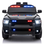 Auto Electrico Montable Niños Camioneta Jeep Policia Bateria Alta Duracion
