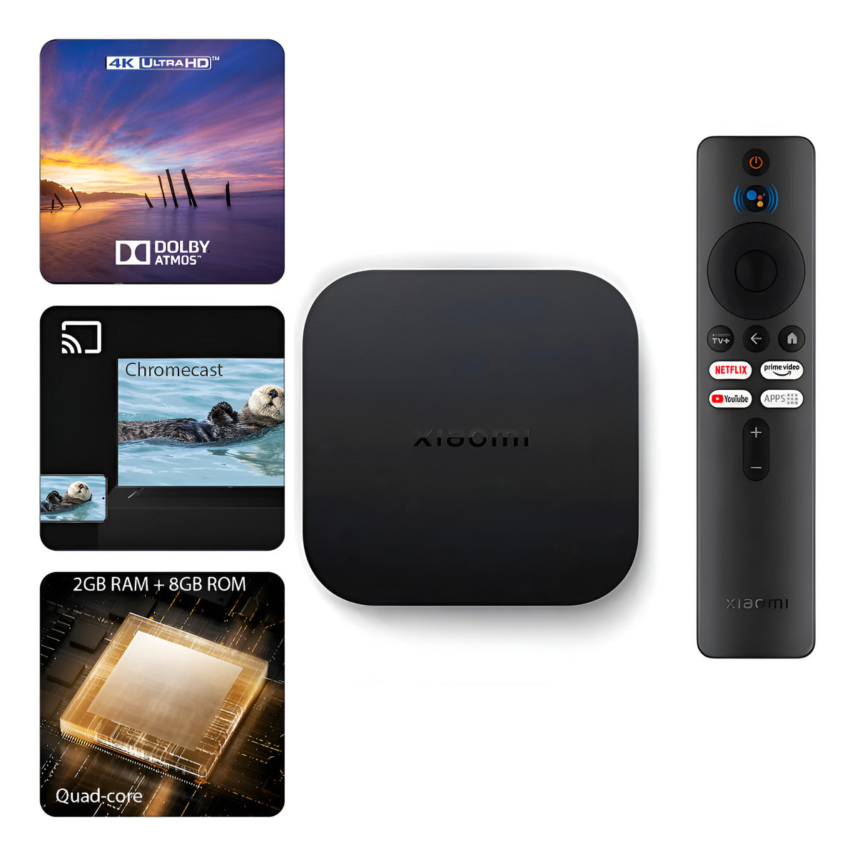 Xiaomi Tv Box S 2nd Gen Control Voz 4k 8gb 2gb Google Tv Negro