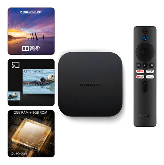 Xiaomi Tv Box S 2nd Gen Control Voz 4k 8gb 2gb Google Tv Negro