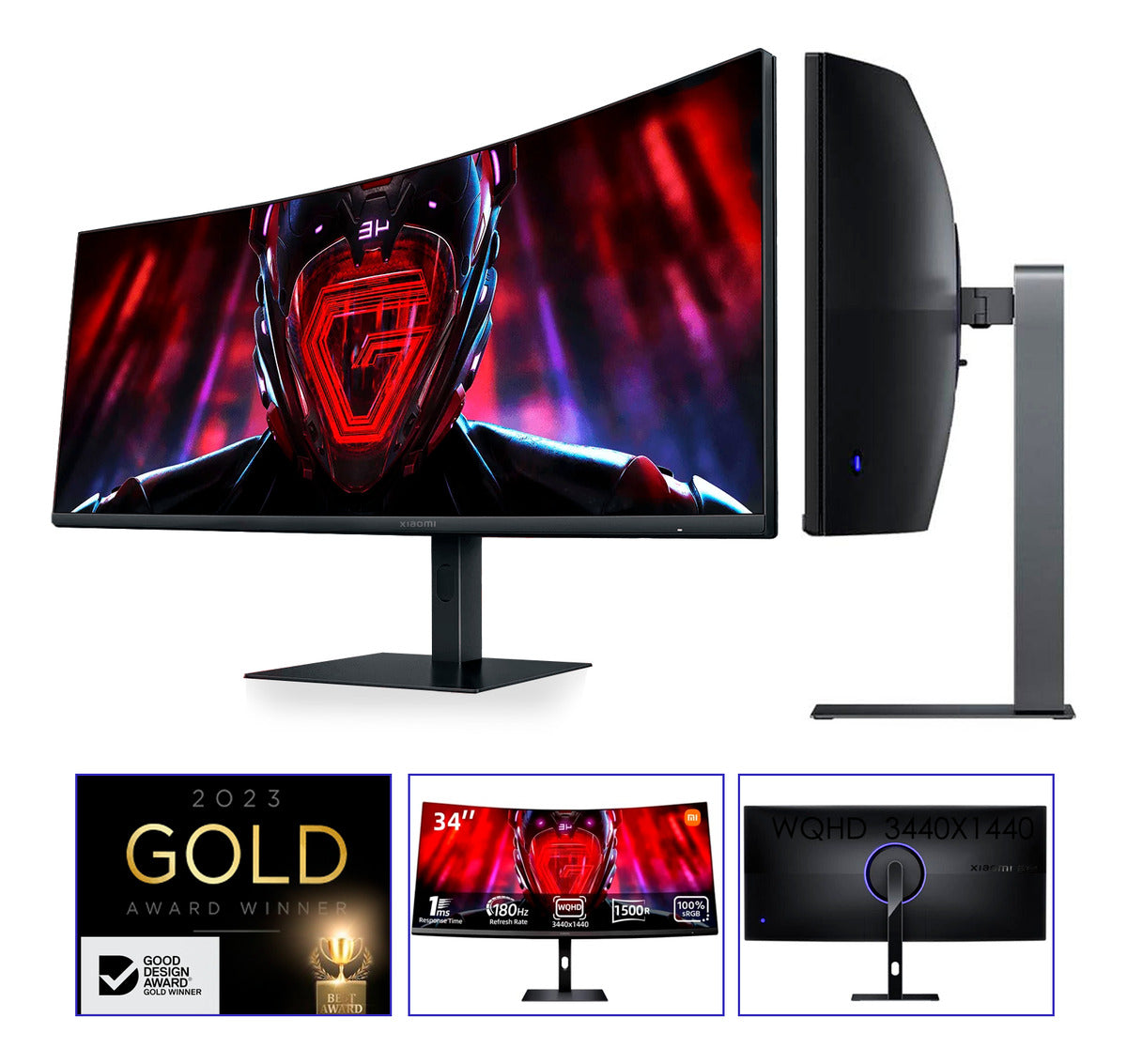 Xiaomi Monitor Curvo Gamer G34wqi 34 2k Ultrawide 180hz Negro