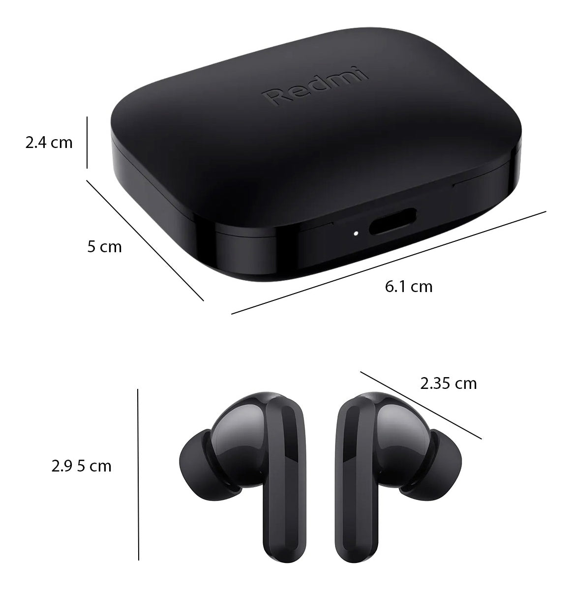 Xiaomi Audífonos Redmi Buds 5 Negro Bluetooth Earbuds Negro