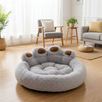 Cama Perro Premium Aspor Pata Lavable Antiestrés 90cm Gris Oscuro