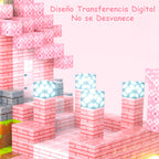 Bloques Magnéticos Tipo Minecraft 188 Pcs 8 Bloques De Luz Sakura