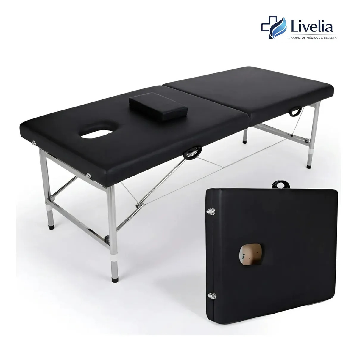 Camilla De Masajes Plegable Profesional Cama De Acero Soporta 200kg