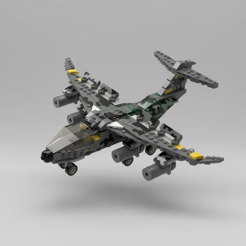 Juguete De Bloques De Construcción Avión Caza Robot De Batalla 549 Pcs