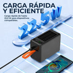 Power Bank Solar 80.000mah Bateria Portatil  Carga Rapida 22.5w