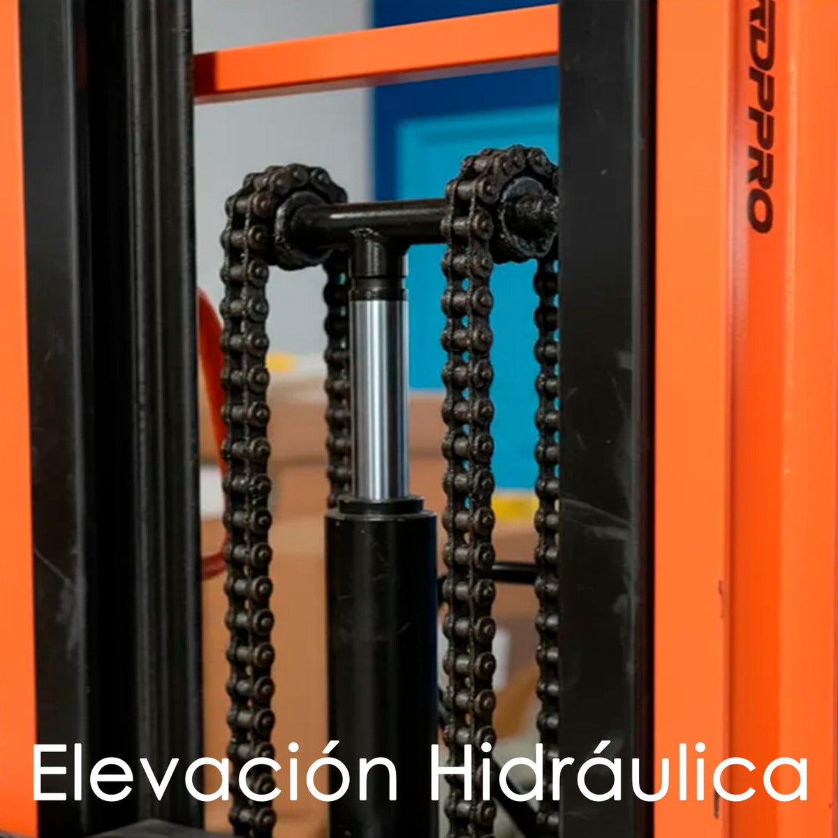 Apilador Hidráulico Eléctrico En Acero 2 toneladas 1,6 metros Montacarga Hardpro