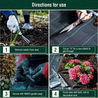 Malla Antimaleza 2x10 Mts Tela Rollo Ground Cover Planta