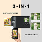 Camara Instantanea Kodak Mini Shot 2 C210R Blanca – Impresora Bluetooth 2 en 1 + 8 Fotos