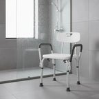 Silla De Baño Ducha Con Apoya Brazos Antideslizante Portatil Livelia