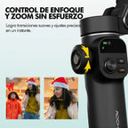Estabilizador Gimbal De 3 ejes con Barra Extensible y Trípode Smart X2 para Celulares Smartphone