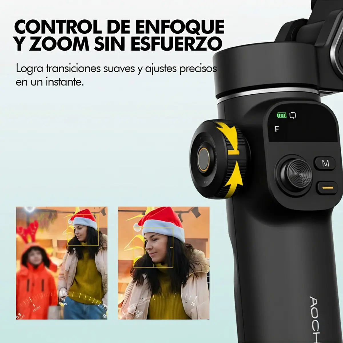 Estabilizador Gimbal De 3 ejes con Barra Extensible y Trípode Smart X2 para Celulares Smartphone