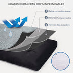 Cama Premium Para Perro Lavable Antideslizante 108cm Colchoneta