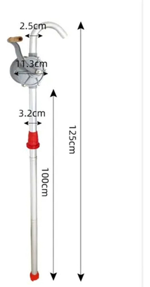 Bomba De Tambor Transferencia De Líquido Aceite Manual 130cm