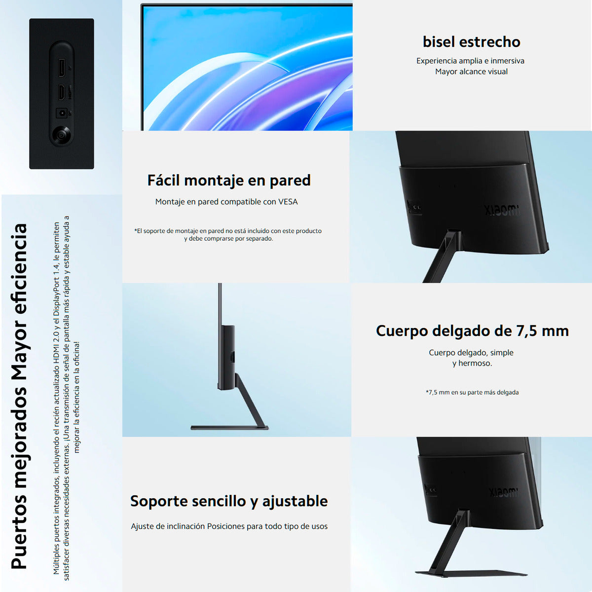 Xiaomi Gamer Monitor A27i 27in Fhd 1920*1080 Ips Dp A 100hz Negro