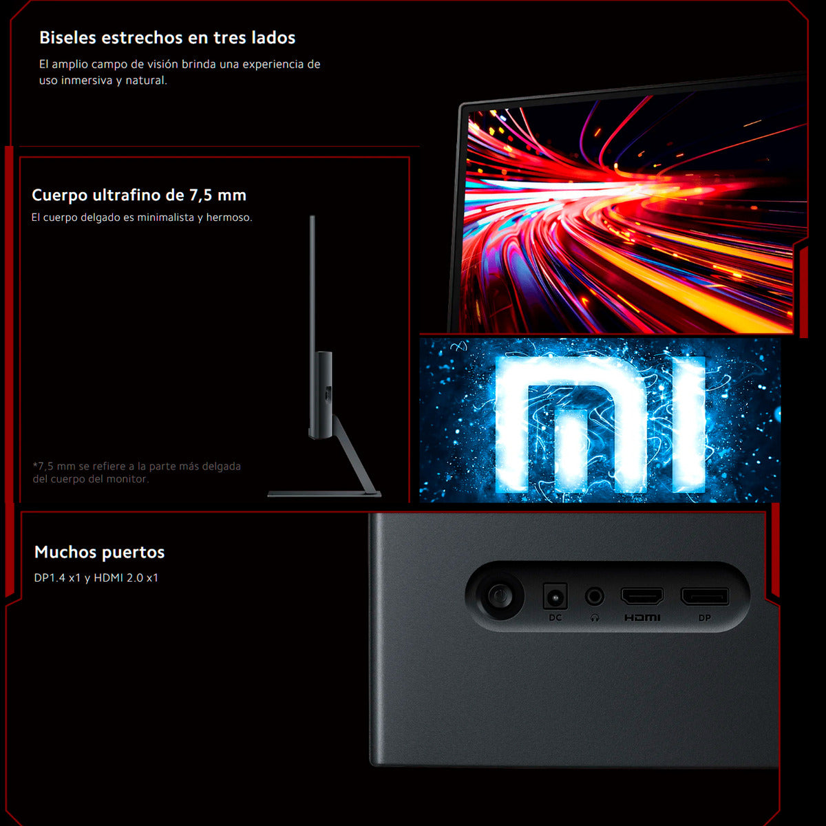 Xiaomi Gamer Monitor G24i 23.8 Fhd 1920*1080 Ips Dp A 180hz Negro