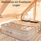 Colchón Cama Inflable Con Bomba Extraible De 2 plazas 40cm