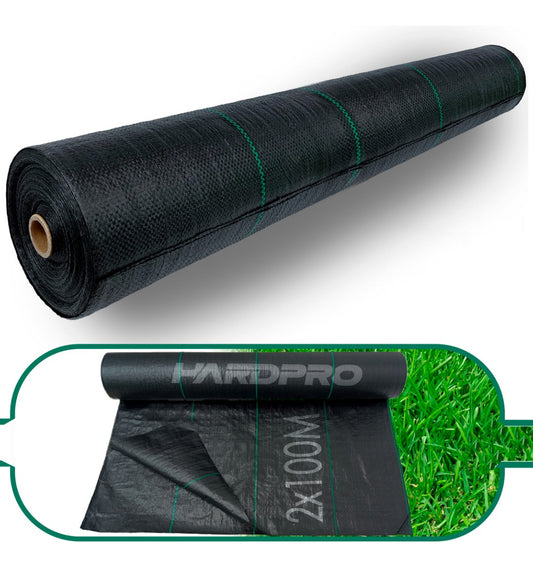 Malla Antimaleza De 2x100 Mts Tela Rollo Ground Cover Planta