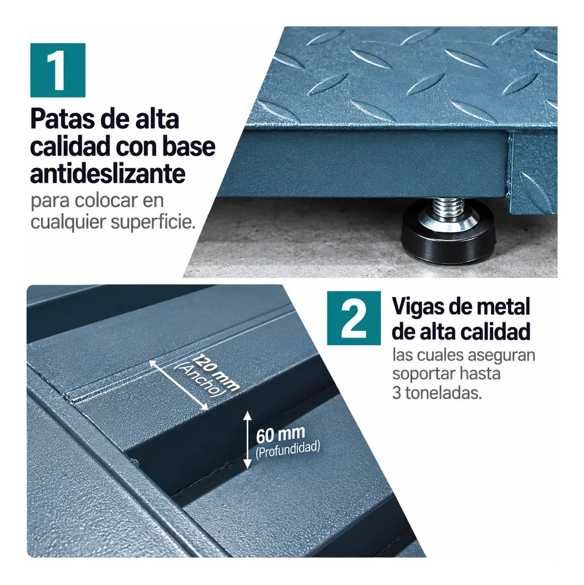 Balanza Plataforma Digital Industrial 3 Toneladas 1.2mx1.2m