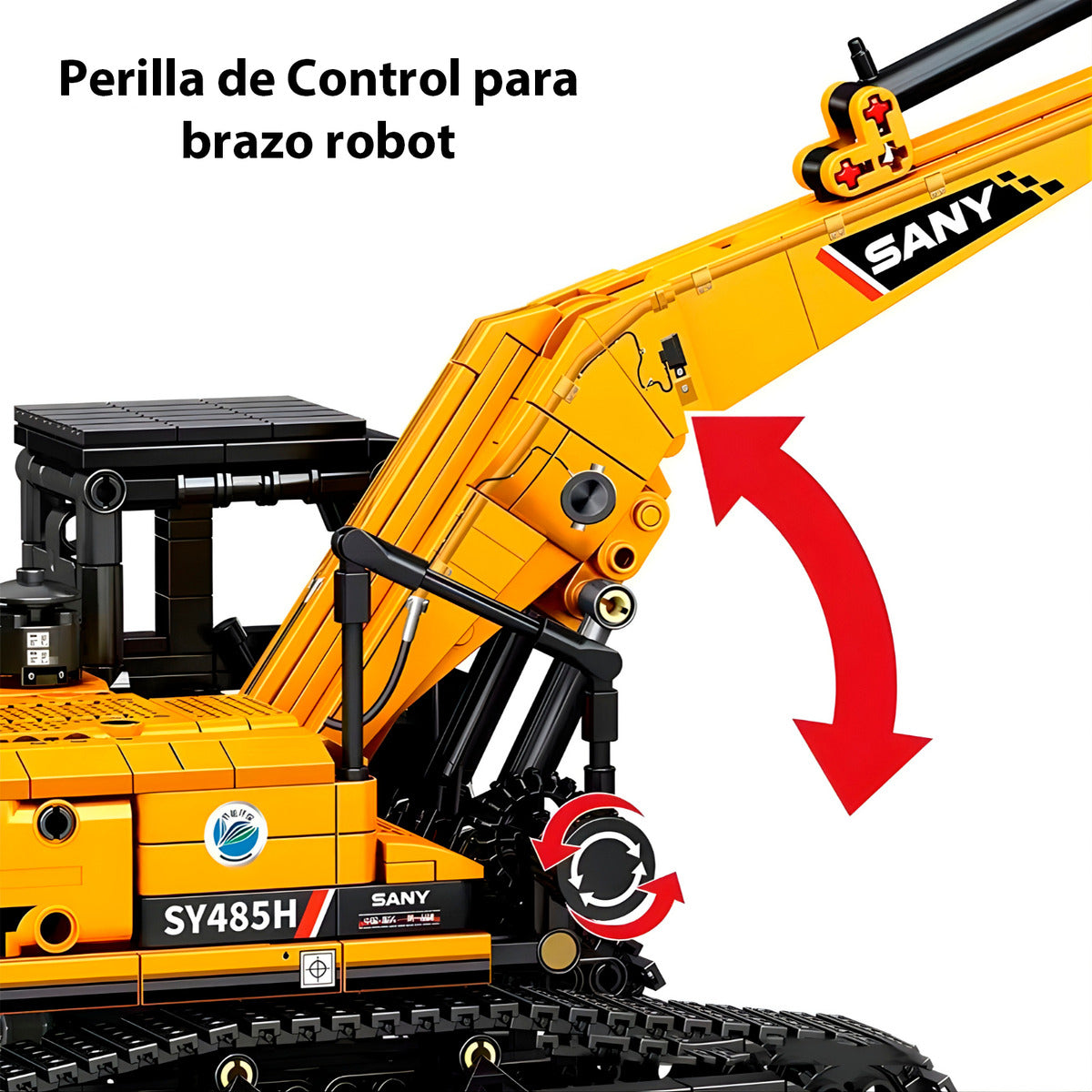 Juguete Armable Excavadora 1022 Pzs Didáctico Escala 1:26