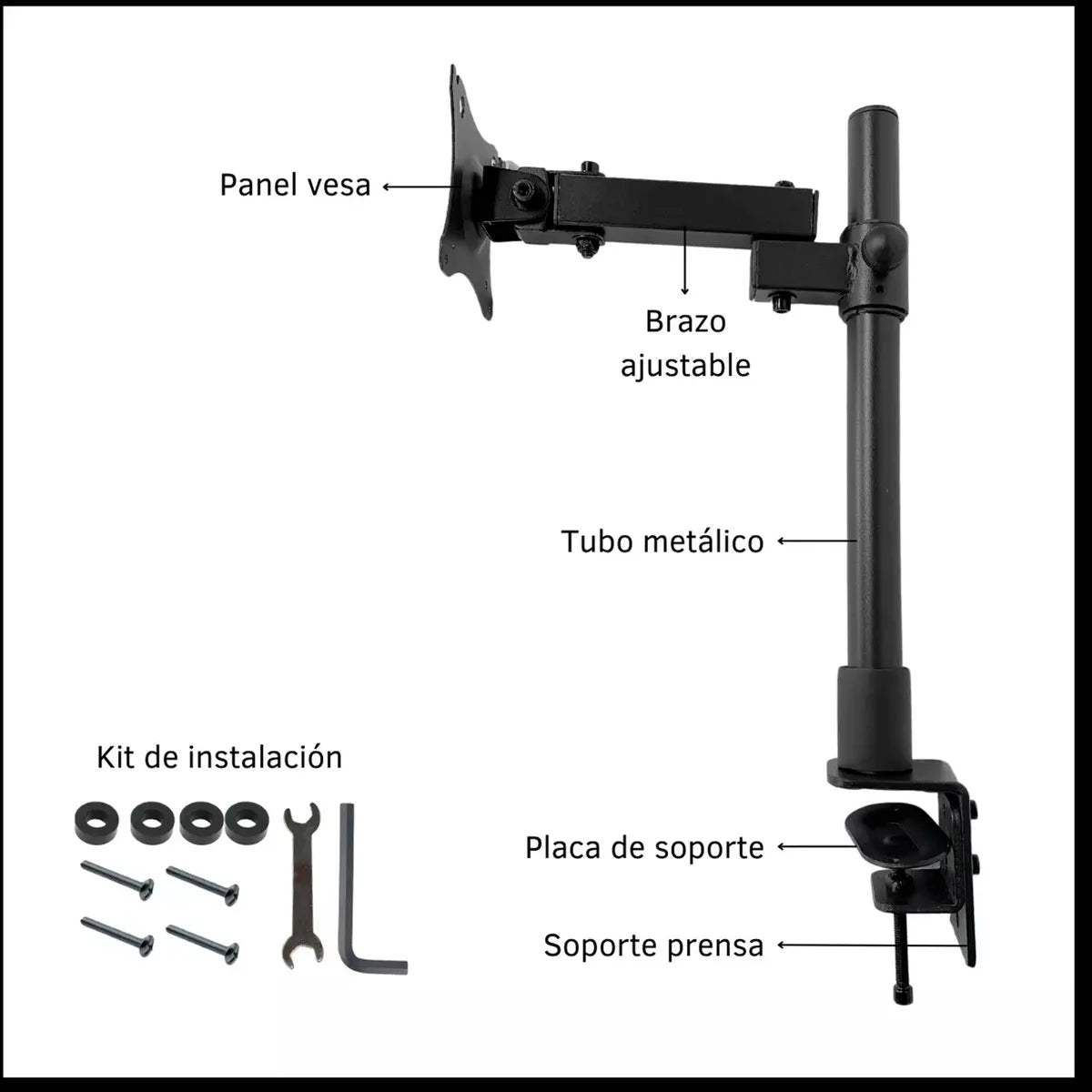 Soporte De Monitor Para Escritorio Articulado 17 A 32