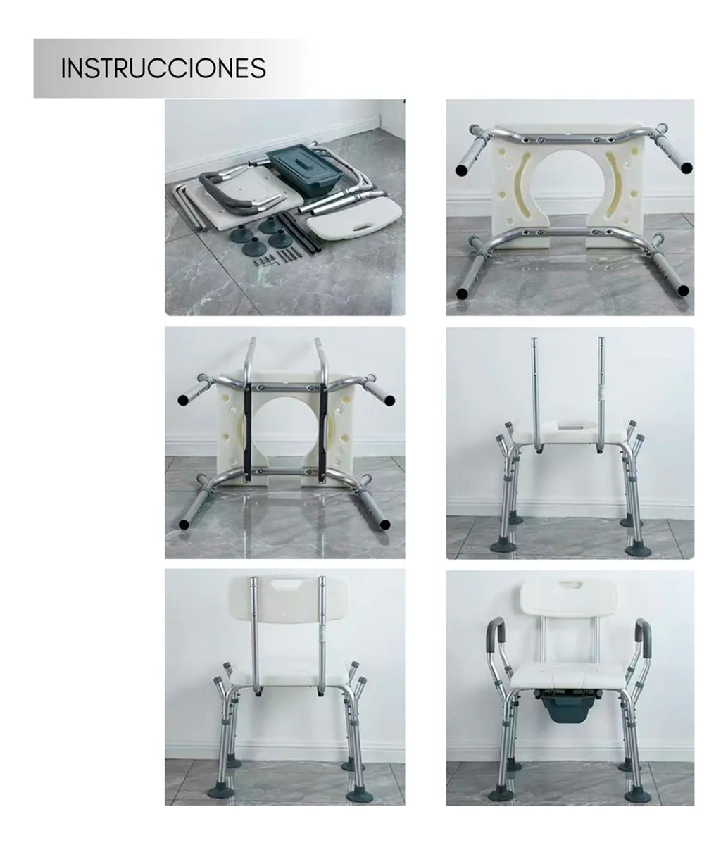 Silla Baño Con Inodoro Incorporado Klinik 150gk Resistente