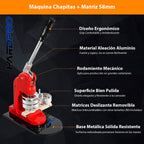 Maquina Prensa De Chapitas Con Matriz De 58mm Con 100 Chapitas
