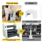 Taburete Escalera Niños Baño Cocina Infantil De 3 Peldaños Nubo