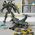 Juguete De Bloques De Construcción Avión Caza Robot De Batalla 549 Pcs