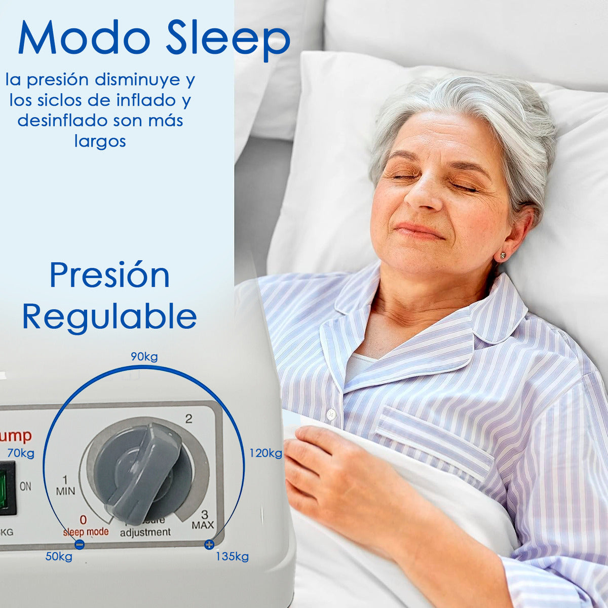 Compresor Para Colchón Klinik Silencioso 135kg Con Gancho