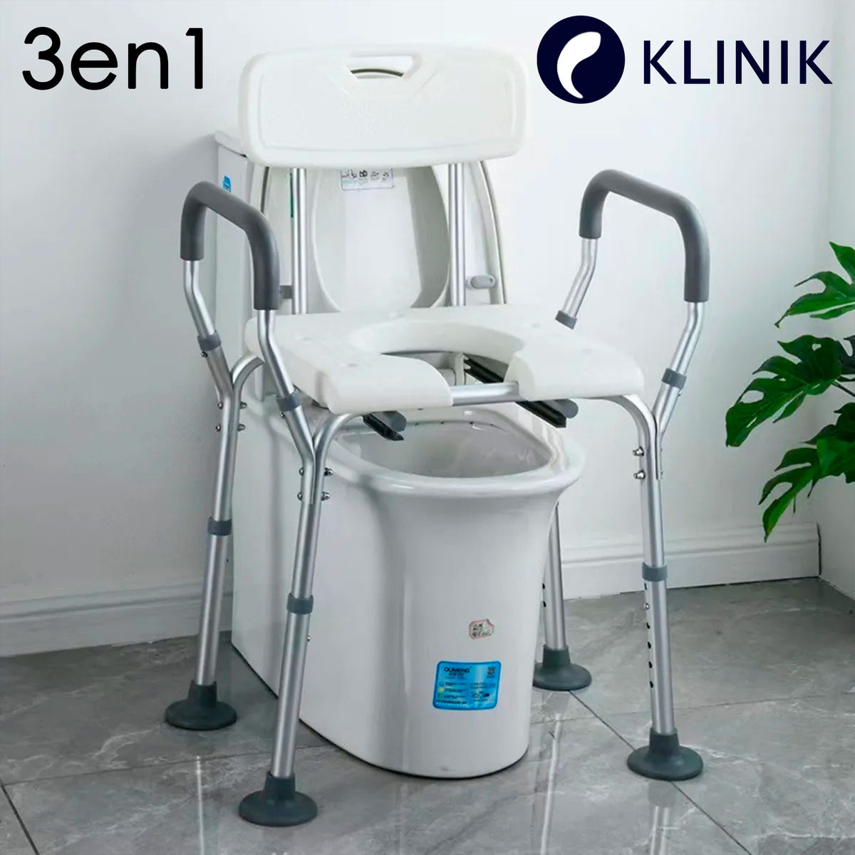 Silla Baño Con Inodoro Incorporado Klinik 150gk Resistente