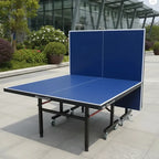 Mesa Ping Pong Junior Plegable Con Ruedas Y Red Incluye Accesorios 274x152x76cm