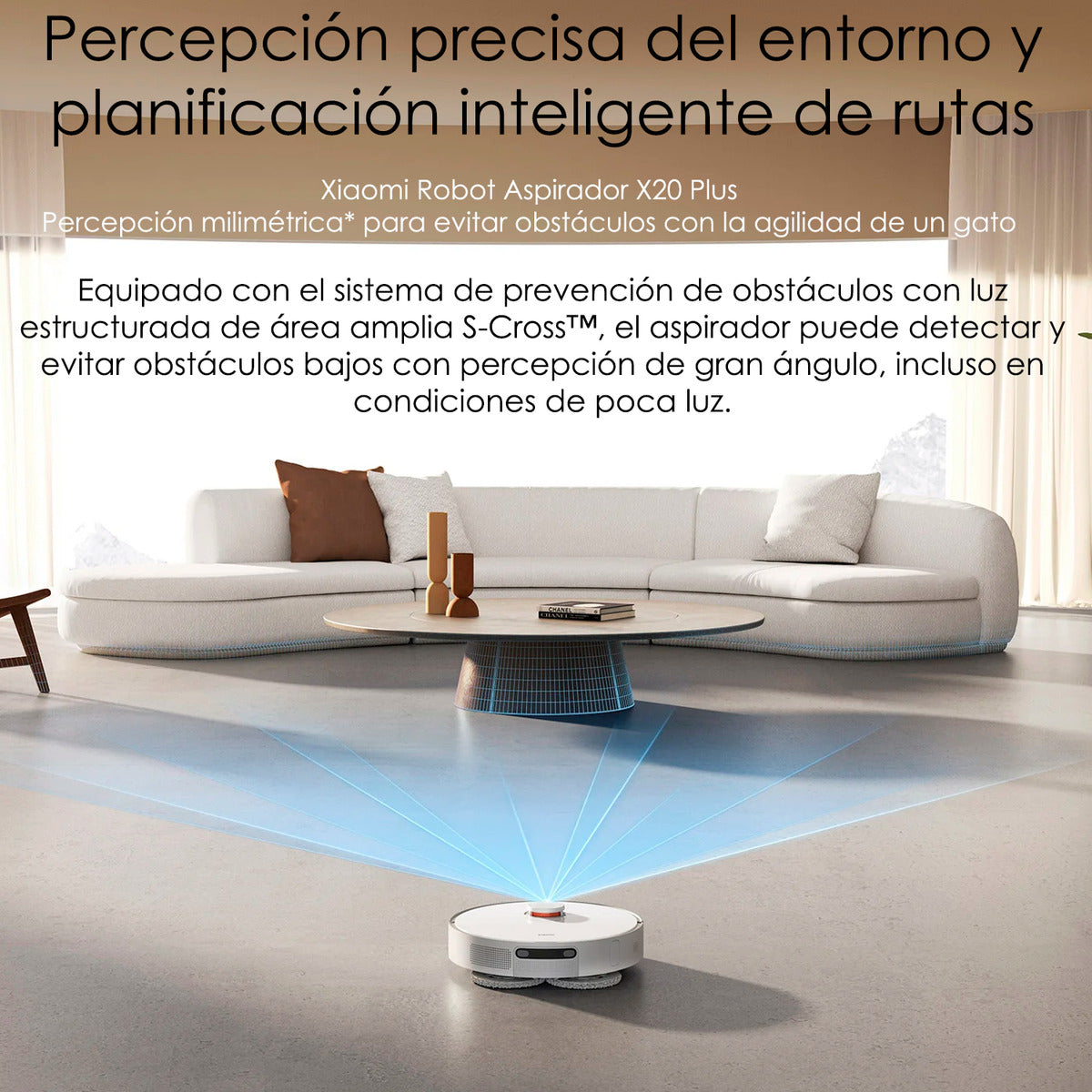 Xiaomi Robot 2en1 Aspirador Trapeador Wifi Vacuum X20+ 280m2 Blanco