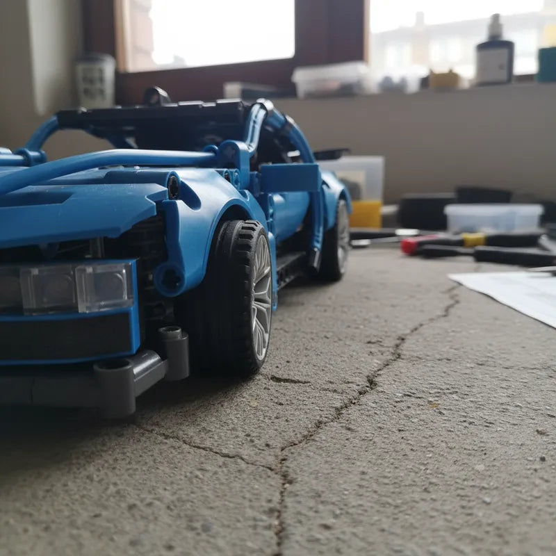 Auto Bloques Construcción Bugatti De 482 Piezas Armable Juguete Niños