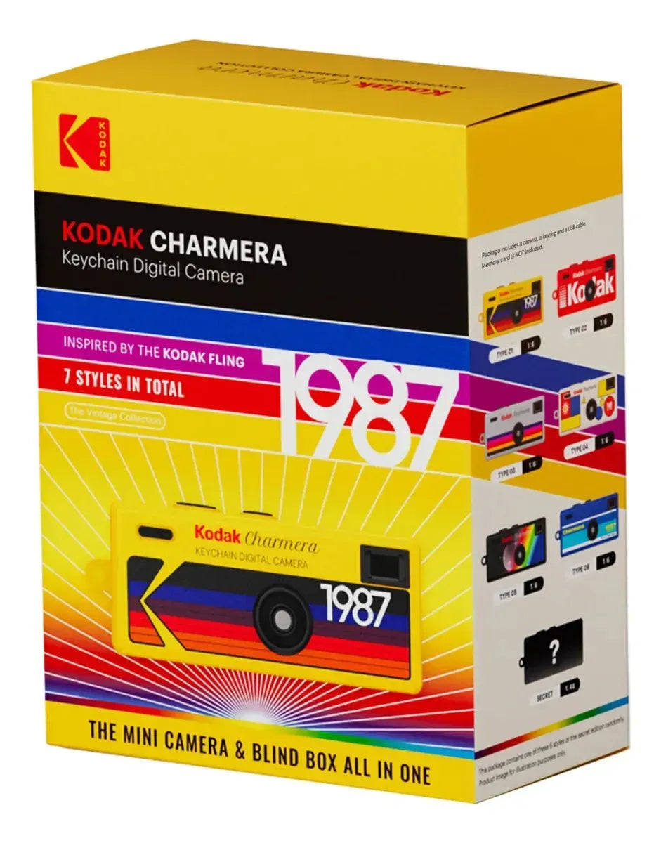 Mini Camara Digital Kodak Charmera 1.6 MP – Caja Sorpresa con Diseño Retro