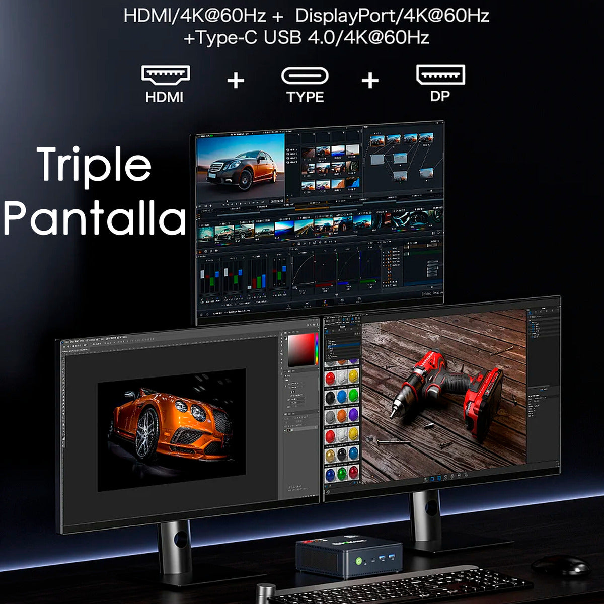 Mini Pc Gmktec M6 Ryzen5 6600h Ddr5 16gb 1tb 8k Dual Lan