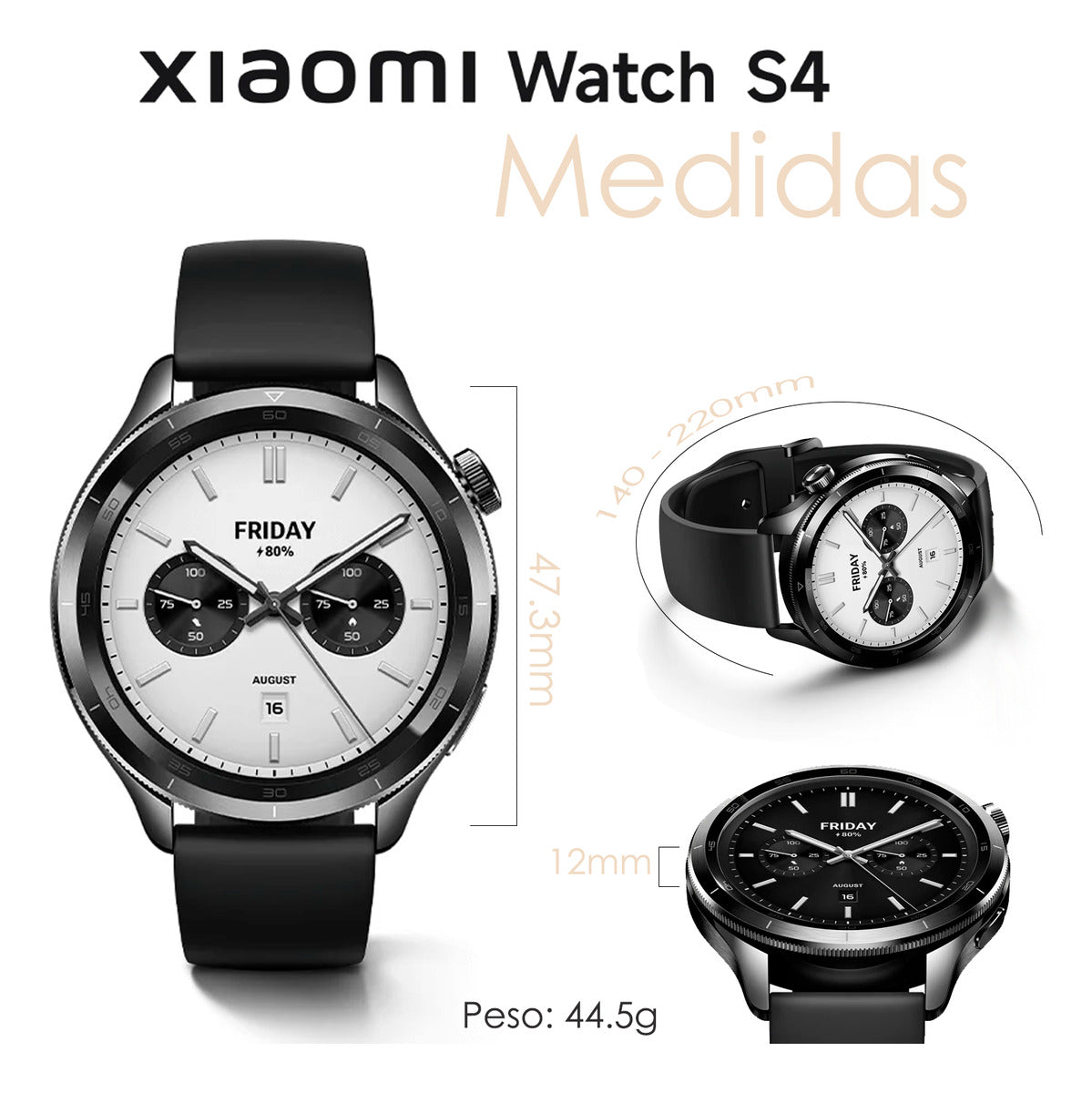 Mi Xiaomi Redmi Smart Watch S4 1.43 Pulg En Aluminio Con Nfc