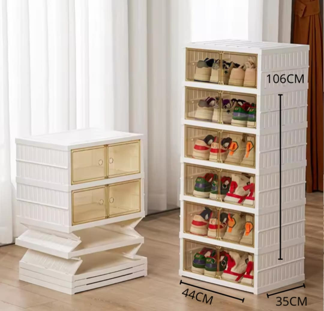 Zapatera Plegable  Organizador 6 Niveles 12 Espacios Beiti