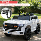 Auto Electrico Niños Toyota Lc300 Premium Auto Montable Blanco