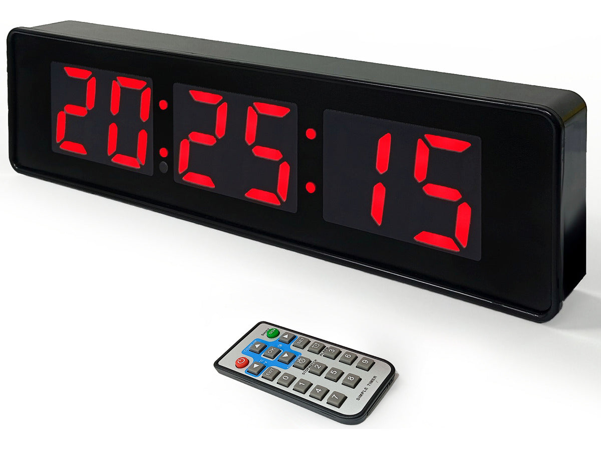 Reloj Digital Pared Led Con Cronometro Control Remoto Jh120