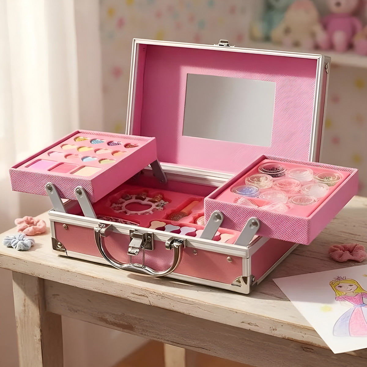 Set De Maquillaje Para Niñas Infantil De Unicornio De 37 Pcs