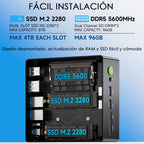 Mini Pc Gmktec K8 Plus Ryzen7 1tb 32gb Dual Lan 8k Ddr5